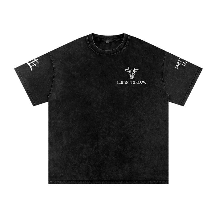 "Jesus Loves You" Washed Oversized Cotton T-Shirt (Unisex)