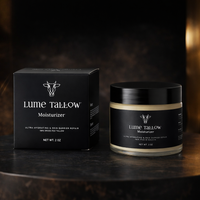 Lume Tallow Recovery Moisturizer jar — grass-fed tallow cream that repairs the skin barrier for eczema, dry skin, and post-procedure recovery
