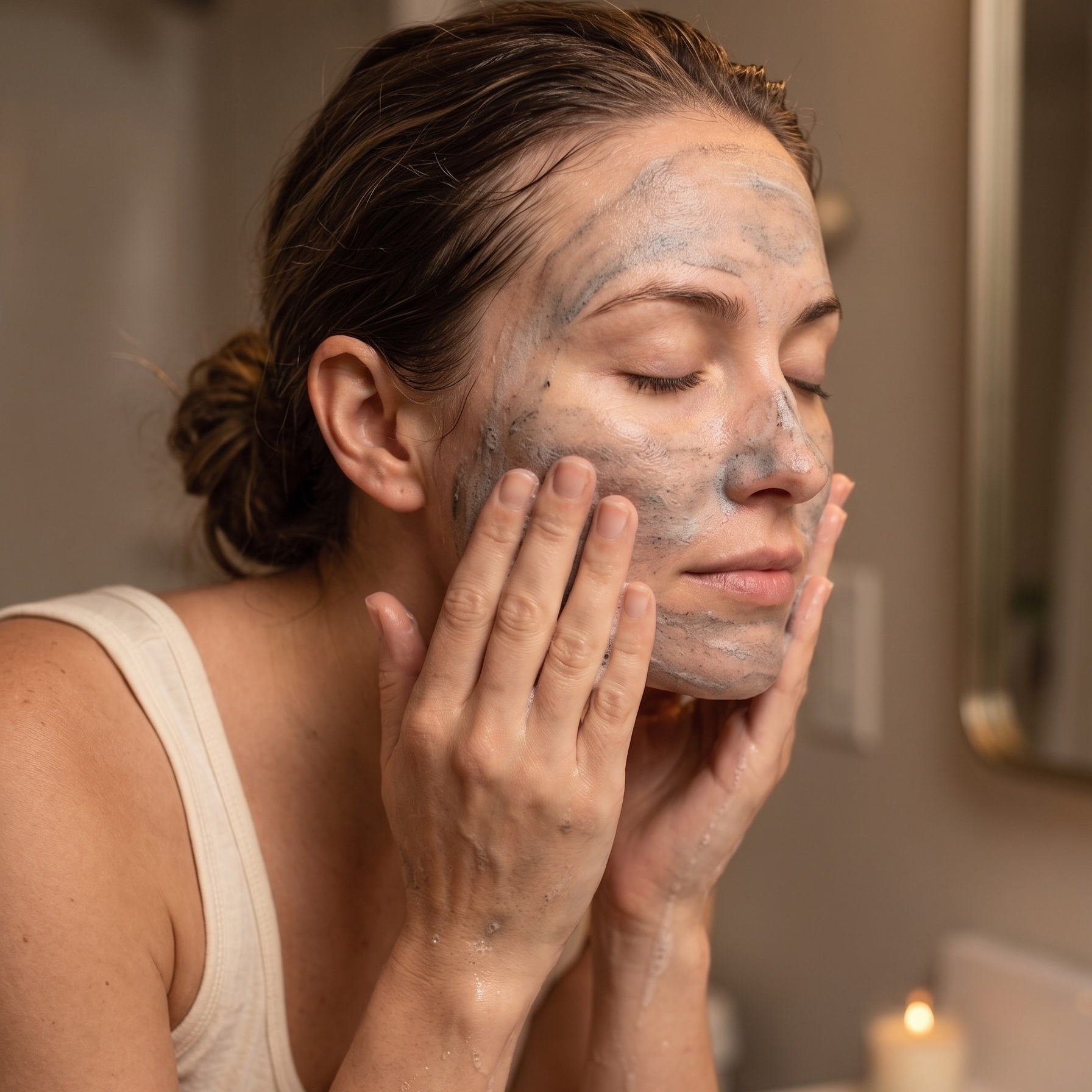 Lume Tallow Recovery Cleanser key actives — Decyl Glucoside, Activated Charcoal, Tamanu Oil, MSM, DMAE, Rooibos, and White Tea